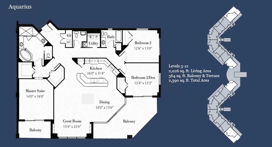 Fort Myers Condos Ft, Waterfront House Floor Plans